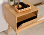 Hanah Home Banco Madera de Carpe Lino Roble y Crema 105x40x45 cm